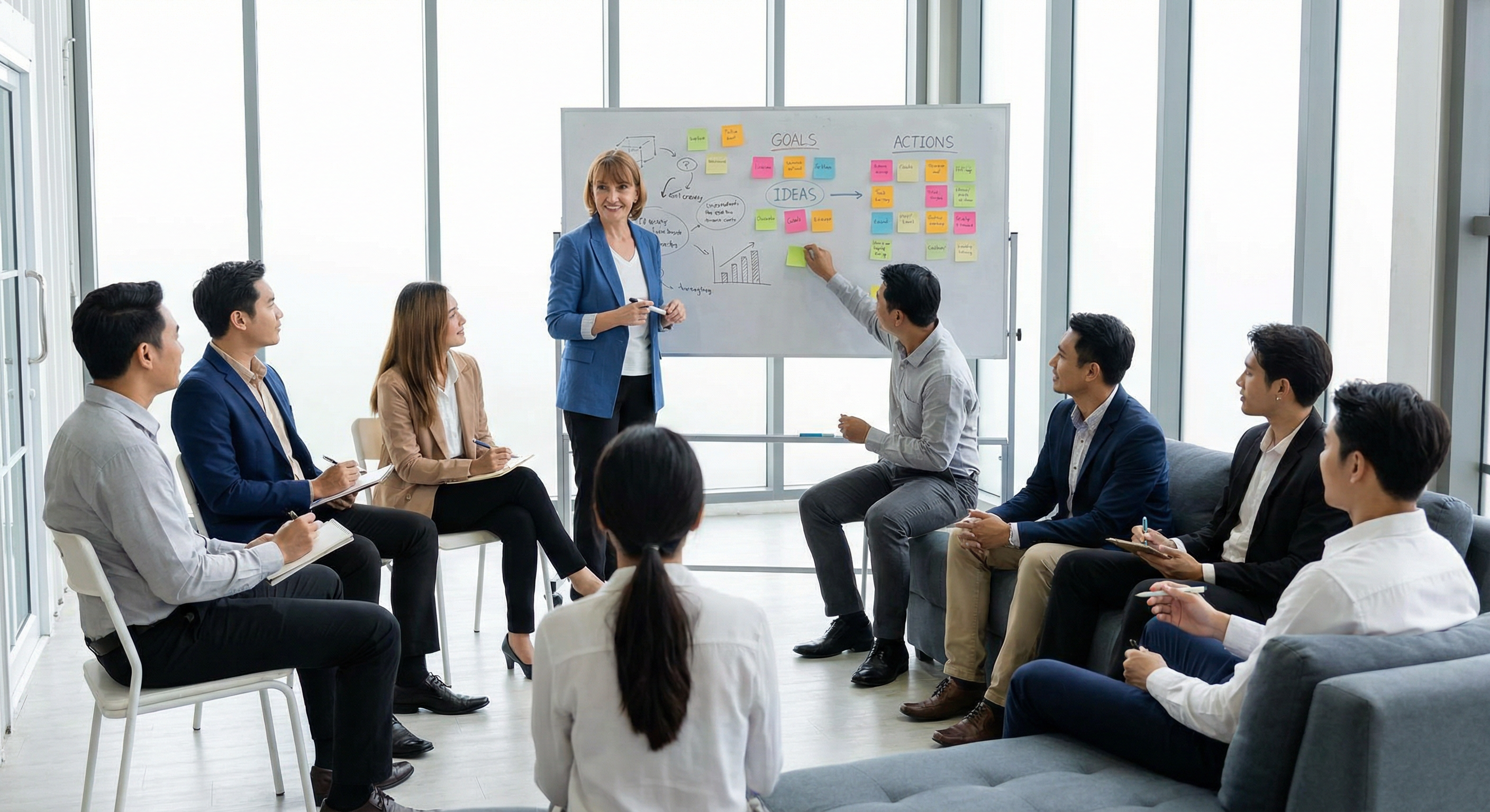 Facilitación de conversaciones y talleres